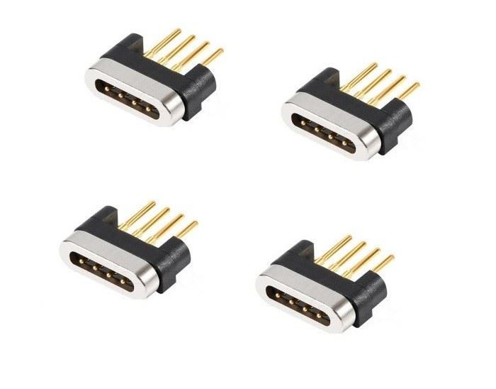 4 Pin Gold Plated Pogo Pin Connector