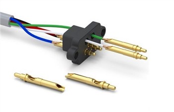 Kaip kabelis bus sumontuotas ant pogo kaiščių?