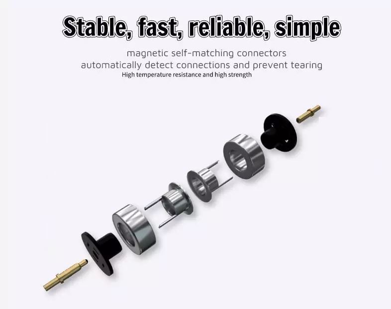 Mūsų magnetinė Pogo kaiščio jungtis