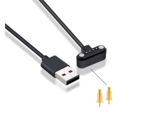 Dešiniojo kampo įkrovimo "Pogo Pin Connector"