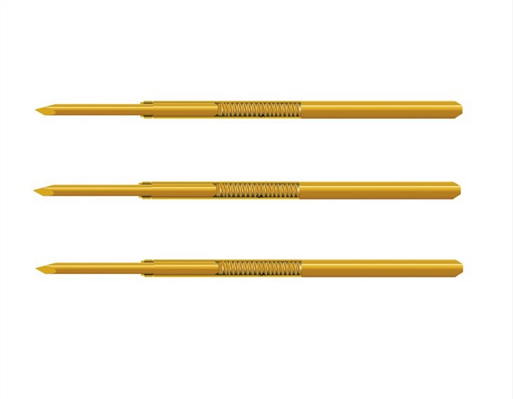 Spyruoklinis Pogo Pin bandymo zondas