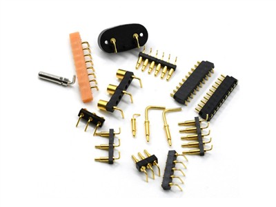 Vyriškas ir moteriškas stačiakampis Pogo Pin jungtis