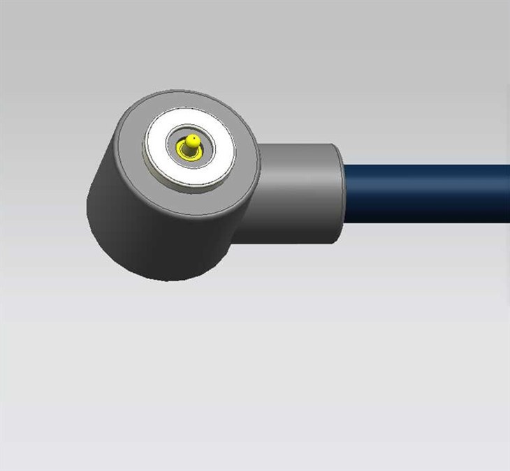 Vieno-PIN apvalaus dešiniojo-kampinio magnetinio kabelio